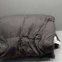 L LOVSOUL Goose Feather Down Fiber Comforter Queen Size, 100% Organic Cotton Fabric Duvet Insert,1200TC,750+Fill Power, Hotel Collection, All Season Grey Bedding Comforters with 8 Tabs, Queen(90x90inches), Grey/All Season