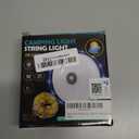 Siloon Solar Camping String Lights Outdoor, 2 in 1 Rechargeable Camping Lights with 5 Modes, 32.8Ft Waterproof Portable Camping Lights, Solar Powered and USB Charging, Tent Lights for Camping Hiking