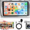 Android Car Stereo for Toyota Camry 2006-2011 Car Radio with Mirror Link, 9 Inch Touch Screen Head Unit with Bluetooth GPS Navgation WiFi FM/RDS AHD Backup Camera SWC USB MIC
