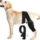 Dog Knee Brace for Torn ACL Hind Leg, Dual-Leg CCL Support with Vest Harness, 4 Metal Stabilizers, Hip Dysplasia & Luxating Patella Support, Vet-Recommended Rear Leg Brace for Dogs