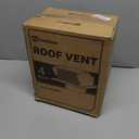 Roof Vent Cap - Hon&Guan Roof Vents 4 Inch Galvanized Steel Bathroom 4 Roof Exhaust Vent for Ventilation System-with Damper, Black