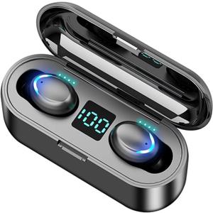 Wireless Earbuds with Large Charging Case and Phone Charging Function, IPX5 Waterproof, Hi-Fi Stereo Sound, Touch Control, for iOS/Android - Perfect for Active Lifestyle