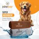 Dog Towels for Drying Dogs Super Absorbent Microfiber Pet Grooming Towel for Dogs, Cats and Other Pets (40 x 24 Inches, Brown and Grey)