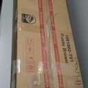 LED Jewelry Cabinet with Mirror - 47.3" Mirror Jewelry Armoire Door Hanging/Wall Mounted Mirror with Storage And Drawers Rustic Brown