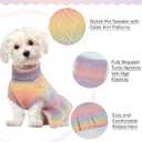 QBLEEV Dog Sweater Dress Pullover for Medium Dogs, Christmas Knitwear Cable Pet Sweater, Warm Winter Fall Puppy Clothes for Girls Boys M