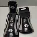 Kickboxing Shin Guards Muay Thai Shin Pads for Men, Women, Adjustable Leg Guards with Instep Protection Shinguards Martial Arts Training Equipment for MMA Training and Sparring (Medium)