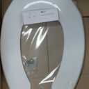 Commercial Heavy Duty Open Front Toilet Seat Without Cover, Thickened Material, Never Loosen, ELONGATED, White (18.5), 1-Pack