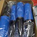 Honoson 16 Pcs 9 Inch Portable Hand Balloon Pump Hand Air Pump for Balloons, 2 Way Dual Action Manual Balloon Inflator for Birthday Party Decoration Exercise Ball Yoga Balls Pool Floats, Blue