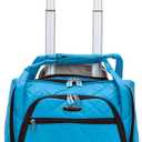 Rockland Melrose Upright Wheeled Underseater Carry-On Luggage, Turquoise