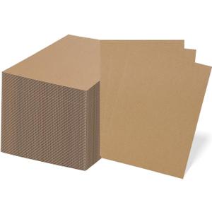 RLAVBL 100 Pack 5x7 Corrugated Cardboard Sheets, Flat Cardboard Inserts for Shipping, Mailing, Packing, DIY Crafts