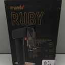 Ruby 2 Sparkling Water Maker - Soda Streaming Machine Silent Carbonated Water Machine Robust Long-Lasting Aluminium Soda Maker 1L Water Bottle Without CO2 Cylinder - Black Copper Soda Machine