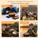 Cordless Electric Lunch Box for Adults 1.5L Large Capacity Heated Lunch Box 20000mAh Rechargeable Portable Lunch Box Food Warmer with Smart Timer and Self-Heating for Outdoor, Work, Office, Camping