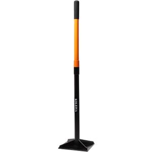 KOLEIYA 48 Inch Steel Hand Tamper Tool, 8x8 Inch Heavy Duty Ground Tamper and Soil Compactor for Landscaping, Yard, Garden, Pavers - Manual Tamping Tool for Dirt Leveling, Soil Compaction