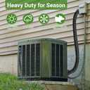 3 Layers HVAC Copper Pipe Insulation Cover, 72x10.2 Inch 600D Oxford AC Pipe Insulation Covers for Outside,Flexible Copper Line Insulation Sleeve for Central Air Conditioning Mini Splits