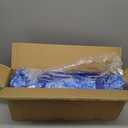 American Mahjong Set, 166 White Tiles with 4 Colors Acrylic Racks, Pushers, Flower Carrying Bag, Portable Travel Set