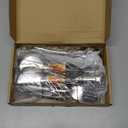 Patelai Serving Utensils Set Include Stainless Steel Large Spoons Slotted Spoons Forks Tongs Soup Ladle and Pie Server for Parties Buffet Catering, Dishwasher Safe(Silver, 10 Pieces)