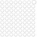 72PCS Clear Plastic O-Ring Shower Curtain Hooks - Modern Bathroom Rings for Smooth Gliding, Heavy Duty Hanging Loops, Easy Install Decor