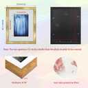 8x10 Photo Frame Gallery Picture frame with 5x7 mat,Freestanding and Wall Mountable,Gold