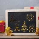 3 x 12" Christmas Pattern Paper & Sticker Kit Black Gold Scrapbook Premium Specialty Paper Double-Sided 12"x12" with 12 Designs 36 sheets for Scrapbooking Card Making Crafting