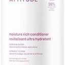 6 Pack of ATTITUDE Moisture Rich Hair Conditioner, For Dry and Damaged Hair, Naturally Derived Ingredients, Vegan Detangler, Dermatologiocally Tested, Quinoa and Jojoba, 32 Fl Oz