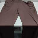 Vaimti Casual Women's Cargo Pants with Pockets High-Waisted Flared Pants, 4XL