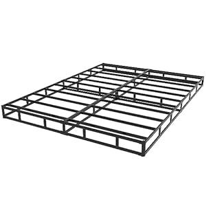 EMODA 4 Inch Box Spring for Queen Bed, 3000 lbs Heavy Duty Metal Mattress Foundation Bed Bas with Fabric Cover, Easy Assembly