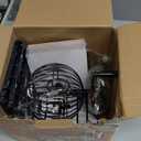 Yuanhe Deluxe Bingo Game Set - Metal Round Cage, 75 Colored Balls, 50 Bingo Cards, 300 Mixed Chips and Master Board for Large Groups, Parties