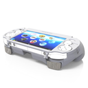 Hand Grip Handle for psv1000 ps vita 1000, Protective Case, L2r2 is Used to Click on The Back of The PSV.Gift of Raised Button Stickers, Tempered Film, Joystick Cap. (Frosted White)
