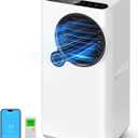 Portable Air Conditioners, 16000 BTU 6-in-1 Cooling, Dehumidifier & Fan, Ultra Quiet with 24H Smart Timer, Auto Shut-Off & Child Lock for Home/Bedroom/Office