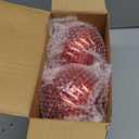 4in Large Christmas Ornaments Shatterproof Christmas Ball Ornaments Giant Xmas Tree Decoration Decorative Hanging Mercury Balls for Party, Home, Holiday (Red, 6pc)