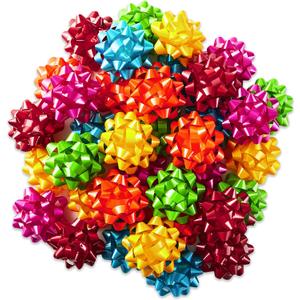 Hallmark Bright Gift Bow Assortment (36 Bows) Red, Pink, Orange, Green, Teal, Yellow for Birthdays, Weddings, Baby / Bridal Showers, Christmas, Hanukkah