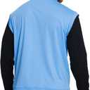 M MAELREG Golf Vests For Men Dry Fit Lightweight Moisture Wicking Performance Sports Breathable Golf 1/4 Zip Pullover Men (Blue, L)