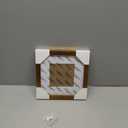 8x8 Picture Frame, Display Pictures 4x4 with Mat or 8x8 without Mat, Wall & Tabletop Display Photo Frame, Gold, 1 Pack