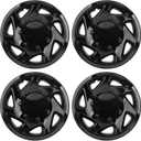 Dasbecan Hubcaps Compatible with 1998-2023 Ford E150 E250 E350 Econoline Van 16 inch 8 lugs Wheel Cover Hub Caps Replaces# F8UZ-1130-AA F7UZ-1130-AA F8UA-1130-AA F7UA-1130-AA Black