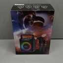 Karaoke Machine for Adults - Portable Bluetooth Karaoke Speaker with Two Wireless Microphones, PA System Speaker Supports TF Card/USB, AUX in, REC, Bass & Treble for Party/Meeting