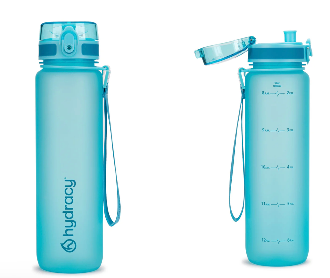 Coach 32 oz / 1 L Water Bottle with Time Marker and Chug Lid