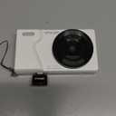 Digital Camera with Front Rear Lens, Autofocus 64MP 4K Camera for Photography with 32GB Card, Portable Compact Point and Shoot Camera for Teens Adult Beginner with Metal Shell, 2000mAh Battery (White)