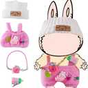 2 x 17cm Fashion Doll Clothingand Premium AccessoriesExquisite Doll AccessoriesFashion Doll Set, (Pink 4-Piece Set)