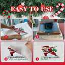 3 x Dtf Transfers Ready to Press - 30 Pcs Christmas Iron on Patches for T-Shirts, Christmas Decoration Heat Transfer Designs Vinyl Stickers, Iron on Decals for DIY Home Clothes Bags