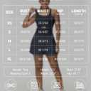 Womens Workout Romper Sexy Sleeveless Athletic Rompers One-Piece Running Onesie Jumpsuit Summer Gym Casual Valentine Gift, Navy Blue (Blue, L)