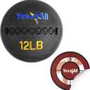 Yes4All 12 lb Wall Ball - Soft Medicine Ball/Wall Medicine Ball for Full Body Dynamic Exercises