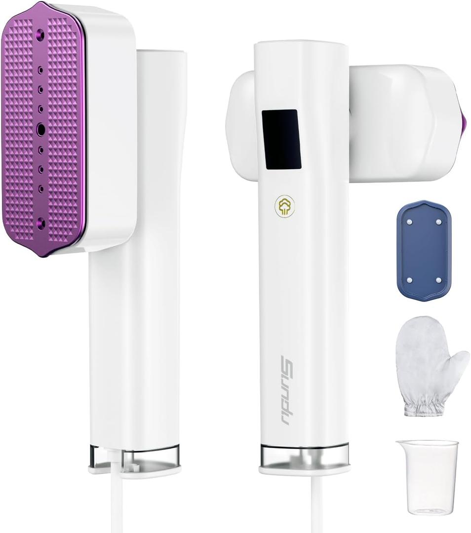 Sundu Travel Steamer for Clothes,25g/min Steam Portable Handheld Garment Steamer,20mins Runtime & 110ml Large Tank,15s Fast Heat-up,Wrinkle Remover for Travel, Home, Office (Dreamy White)