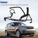 LR034637 Upper Supercharger Coolant Hose for Land Rover LR4 HSE Sport 3.0L 2014-2016 Rubber Black Good Sealing
