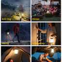 Glocusent 135 LED Ultra Bright Camping Lantern, Up to 200H, 5000mAh Camping Lights with 3 Colors & 5 Brightness, SOS, Max 1500LM, Rechargeable Lantern for Power Outages Camping Hiking Emergency