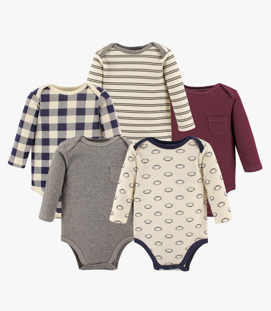 Hudson Baby Unisex Baby Cotton Bodysuits 3-6M