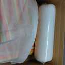 Outdoor High Back Chair Cushion, 2 Pack 48 x 24 inches Patio Chair Cushions Water Repellent Rocking Cushions Indoor Furniture Seat Pad with 2 Pillows, Rainbow Stripe