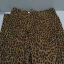 luvamia Wide Leg Jeans Woman Trendy High Waisted Leopard Cheetah Print Ankle Length Stretchy Denim Pants with Pockets (L)