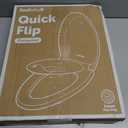 Jool Baby Quick Flip Toilet Seat with Built-in Potty & Splash Guard for Toddler Training, Slow Close, Oblong (Elongated)