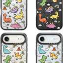 for iPhone Air Case Cute - Durable Shockproof 6.6 ft Drop Impact Phone Case - Funny Dinosaur Land Design for iPhone 17 Air (6.5") Black