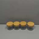 Tinaforld Glass jar with Bamboo lids, 10oz Overnight Oats Containers, Glass Mason jars, Reusable Meal Prep Jars with Airtight Lids for Food Yogurt Snacks Storage(4 PACK)